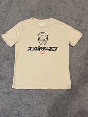 abercrombie kids Beige Spider-Man Graphic Tee (Japanese)